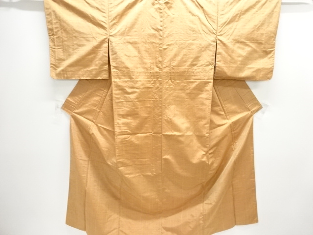 JAPANESE KIMONO / ANTIQUE KIMONO / SILK / TSUMUGI / WOVEN RAIN STRIPE